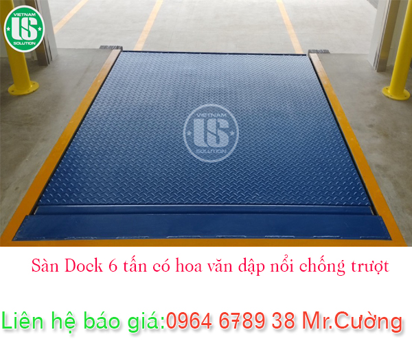 Mặt sàn Dock leveler 6 tấn có hoa văn chống trượt